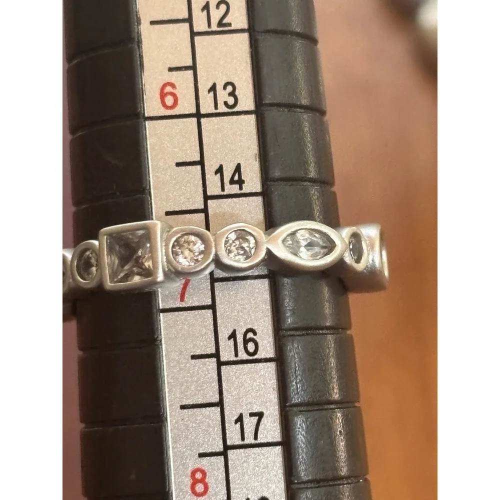 Freida Rothman Sterling Silver Stackable Ring Size 7 - Picture 4 of 6